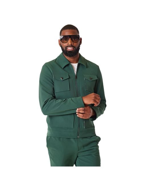 DAVID WEJ Green Ashford Trucker Set for men