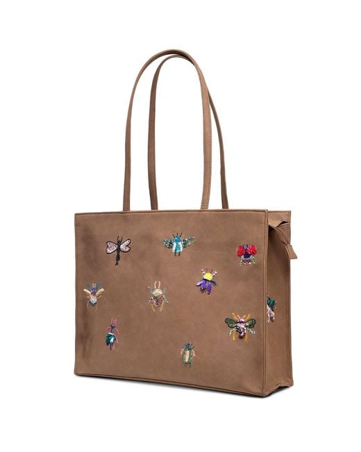 Simitri Brown Bugged Tote