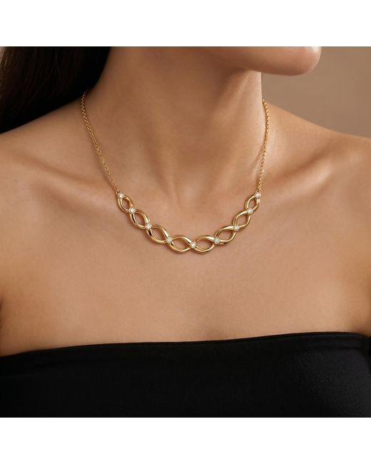 Ormiro Metallic Dna Necklace