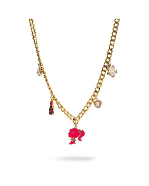 Ebru Jewelry Metallic Glamour Girl Charm Necklace