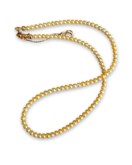 Ninemoo Metallic Soleil Golden Pearl Necklace – Petit