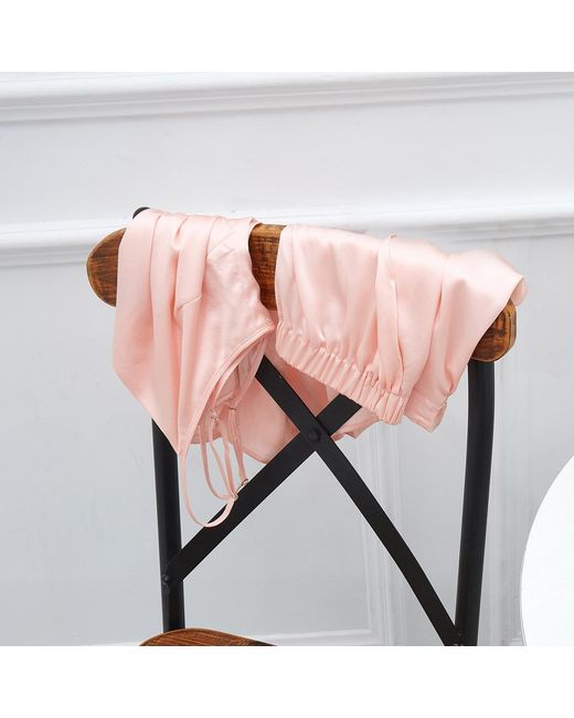 Soft Strokes Silk Pink Pure Mulberry Silk Petal Camisole, V Neck Spaghetti Strap Silk Charmeuse