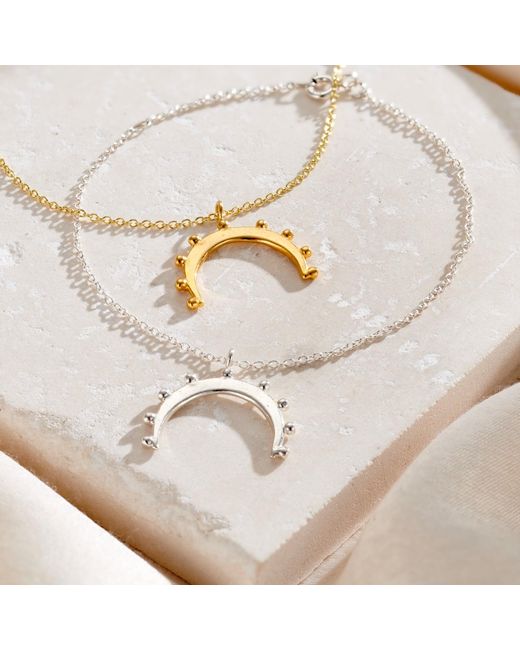 Posh Totty Designs Metallic Sterling Crown Horn Charm Bracelet