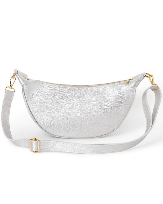 Betsy & Floss White Ambra Crossbody Waist Bag