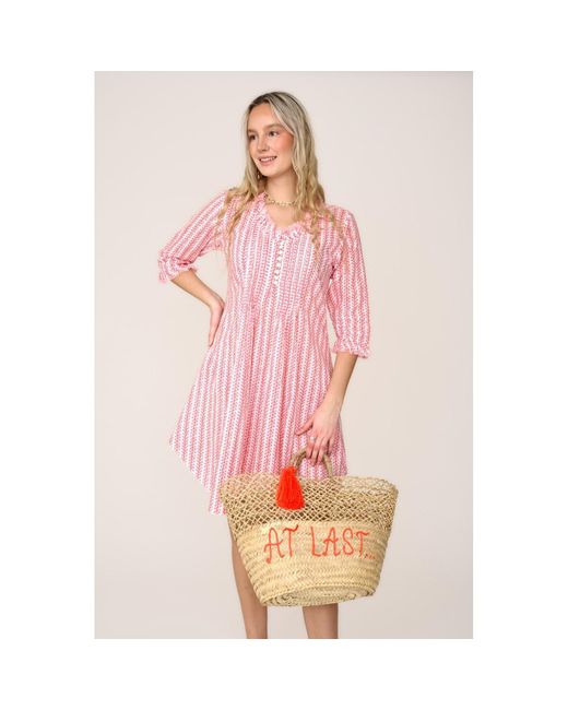 At Last Pink Annabel Cotton Tunic