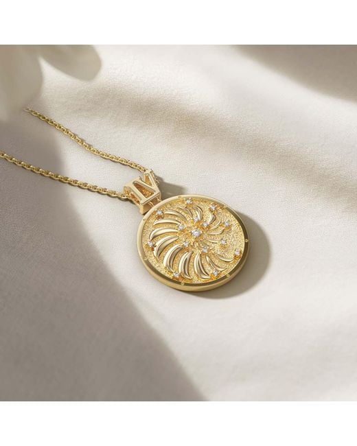 Vanimy Metallic Promised Land Everyday Miracles Blessings Spiral Coin Medallion Necklace