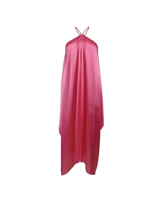 Sasha La Mer Red Alexandra Silk Dress, Rose