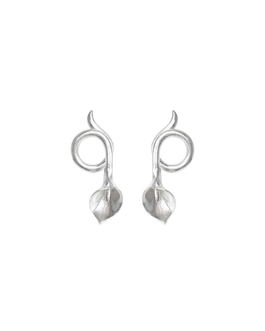 Agora Jewellery Metallic Calla Earrings