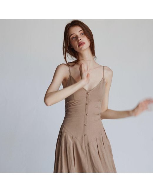 Belsize25 Brown Neutrals Bluebell Resort Dress