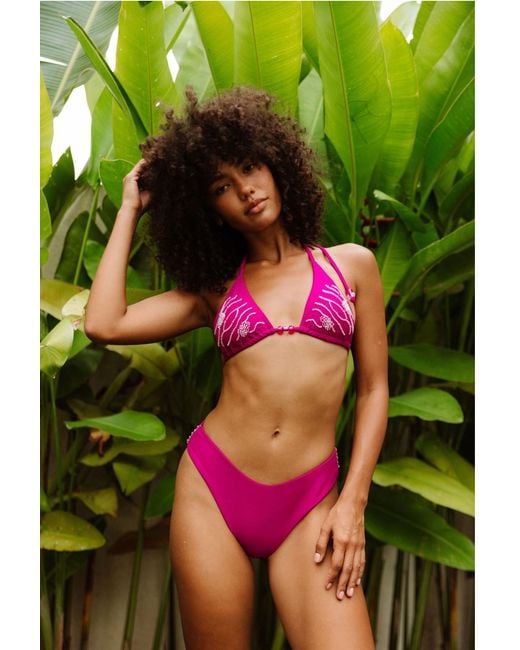 Raw Potential Purple Yara Moderate Bikini Bottoms
