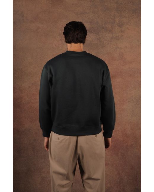 FELLA SWIM Green Gavan Oversized Crewneck Sweater for men