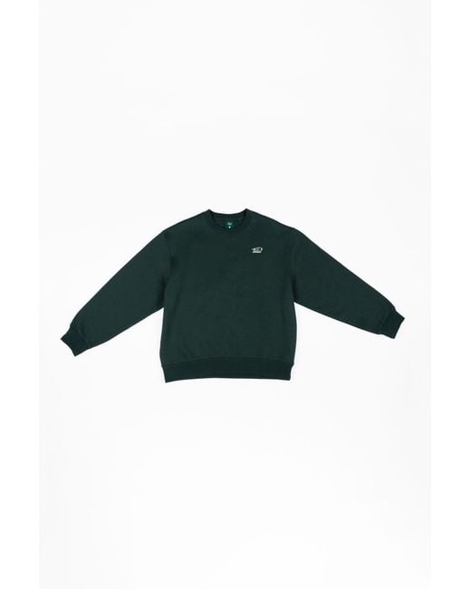 FELLA SWIM Green Gavan Oversized Crewneck Sweater for men