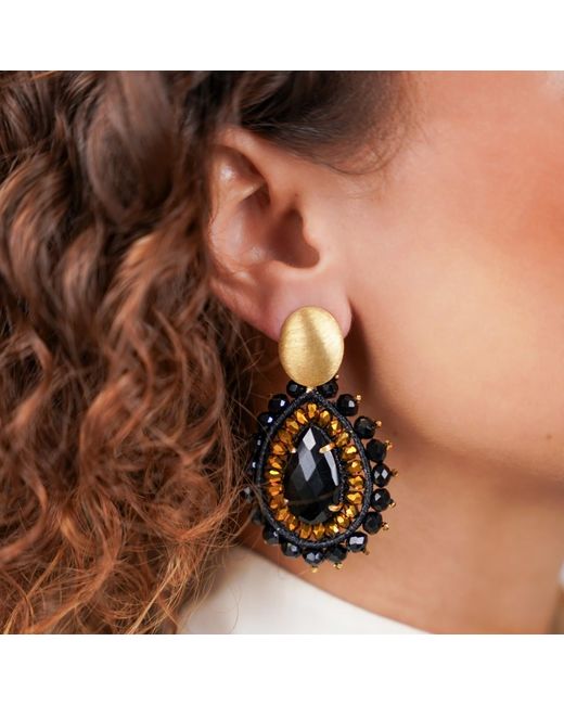 LOTT.gioielli Black Earrings Berber Drop L