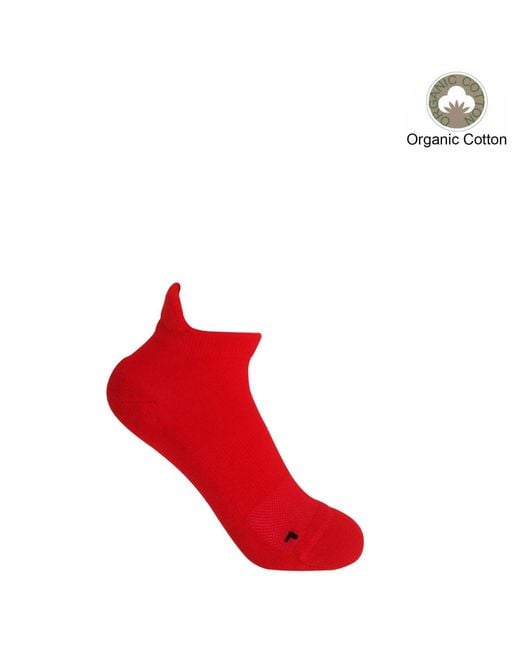 Peper Harow - Made in England Red Organic Trainer Socks Bundle – Burgundy