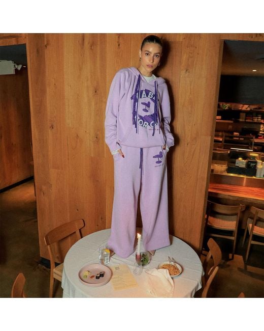 While We're Awake Purple Lilac Knit Pants