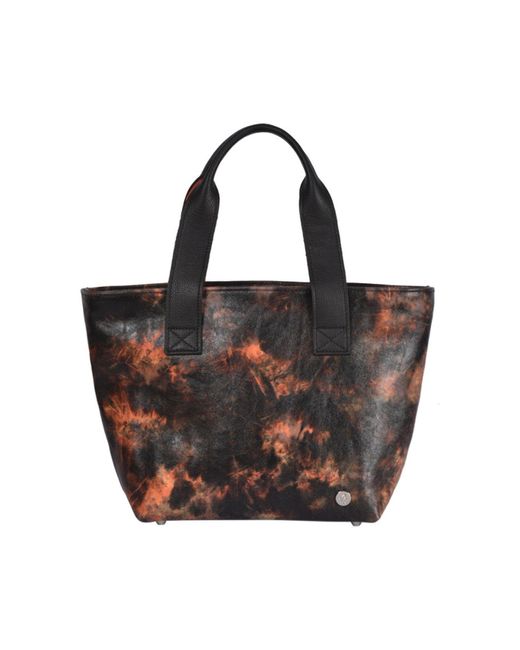 Owen Barry Leather Grab Bag Nova Orange/black