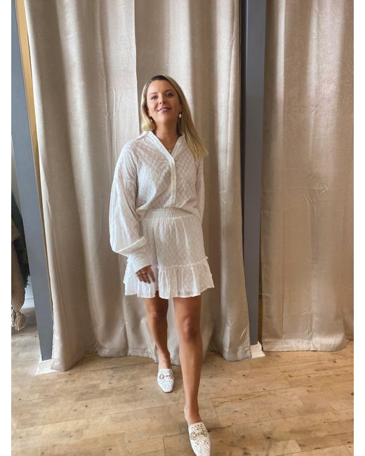 Lula-Ru White Ida Cotton Shirt
