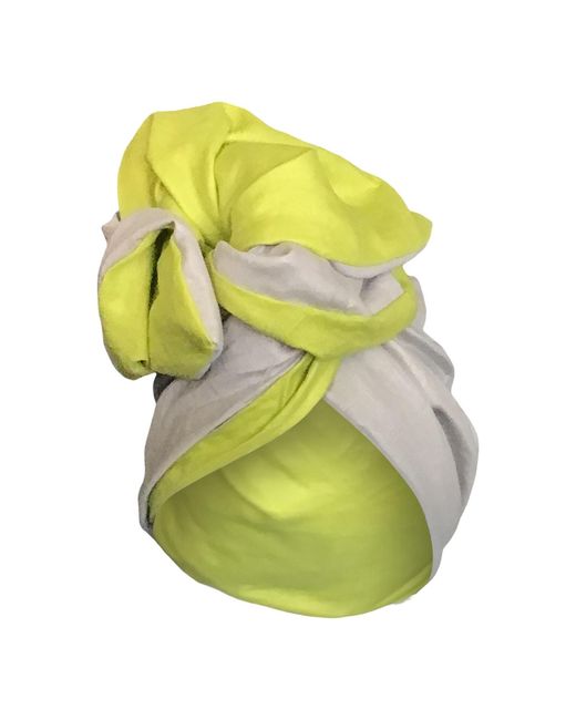 Romer Millinery Yellow Twisturban Turban