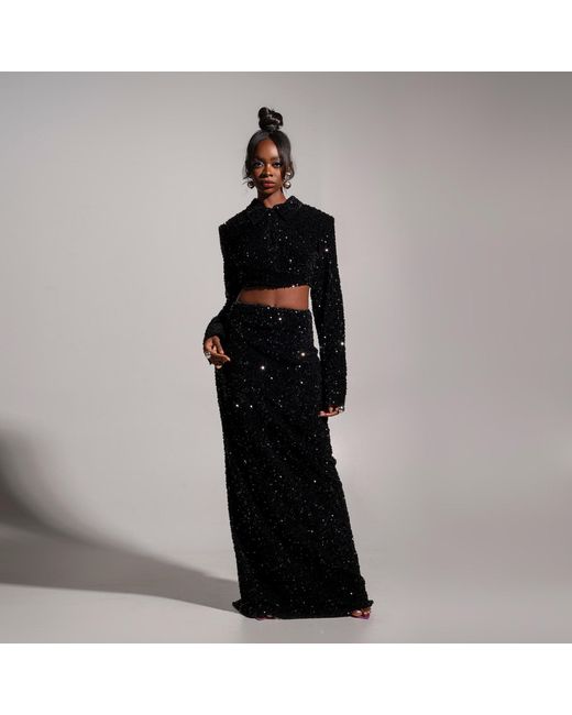 Ofuure Black Laura Sequin Set