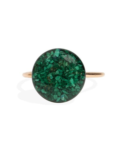 Kate Koel Green Statement Malachite Ring