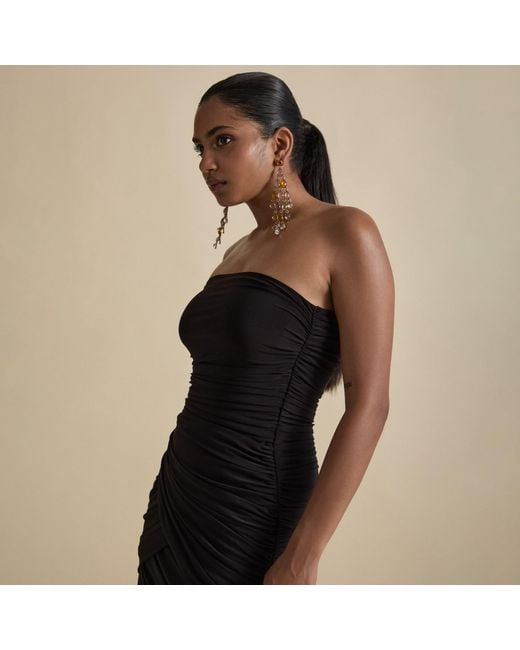 Celestine & Mae Black Meissa Midaxi Dress
