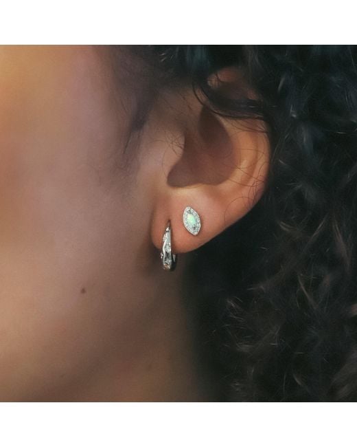 Luna Charles Metallic Esti Star Hoop Earrings