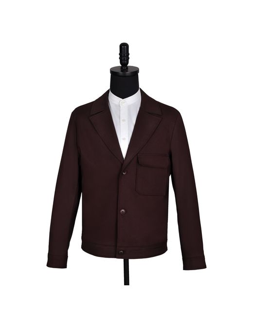 DAVID WEJ Brown Ashford Relaxed Patch Pocket Jacket for men