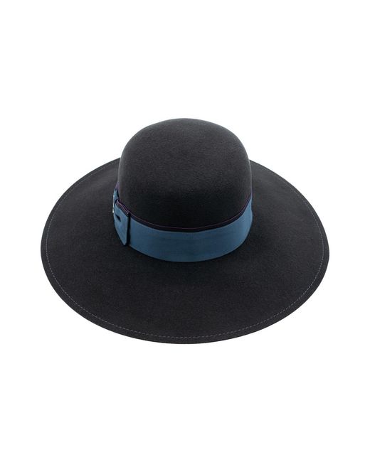 DORIA 1905 Blue Wide-Brim Fur Felt Hat