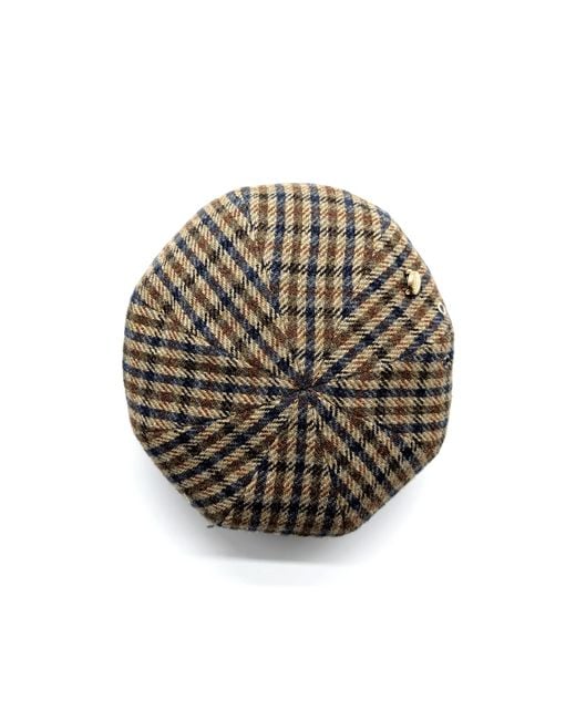 DORIA 1905 Checked Wool Fabric Basque Cap | Lyst