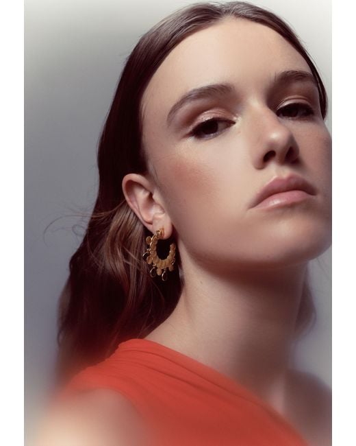 Lavani Jewels Metallic Ganimedes Hoop Earrings
