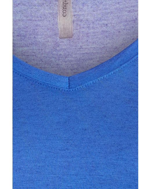 Conquista Blue Oversized Long Sleeved Top
