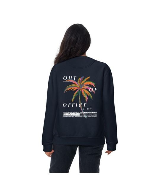 Anchor and Crew Blue Out Of Office Passenger Organic Cotton Sweatshirt for men