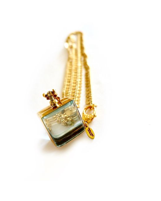 Persia Dona Jewelry Metallic Vintage Square Locket Necklace