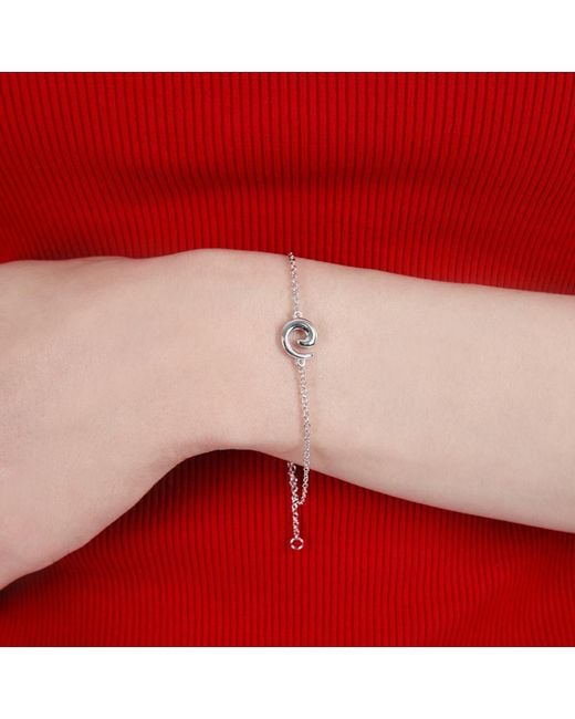 Lucy Quartermaine Metallic Element Swirl Bracelet