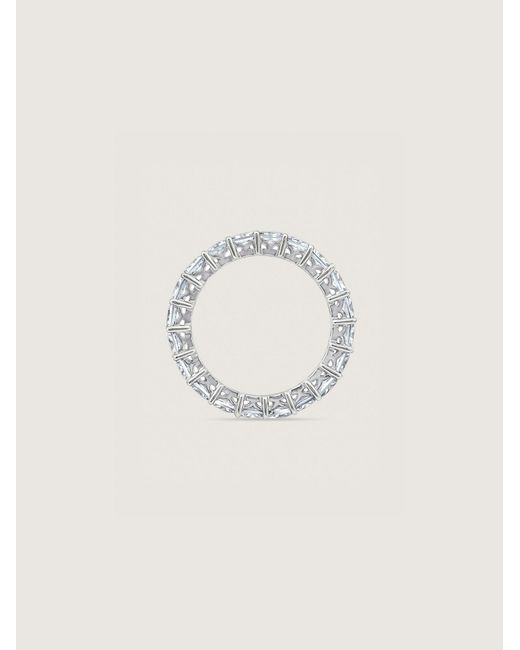 Diamonbliss Metallic Princess Cut Eternity Ring