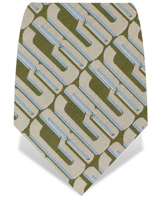 Gresham Blake Green Graphic Tie for men