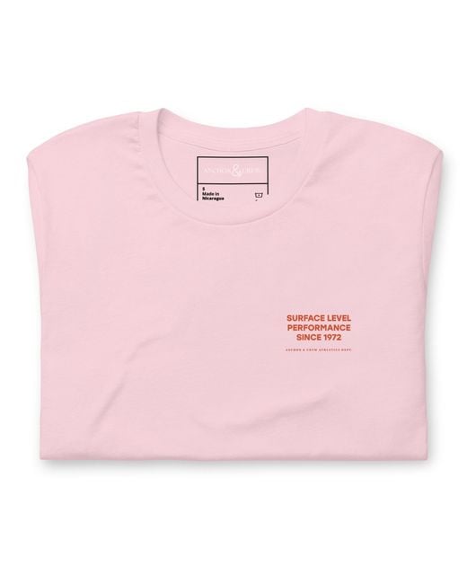 Anchor and Crew Pink Cotton Personal Best-Ish Swimming League Organic Cotton T-Shirt