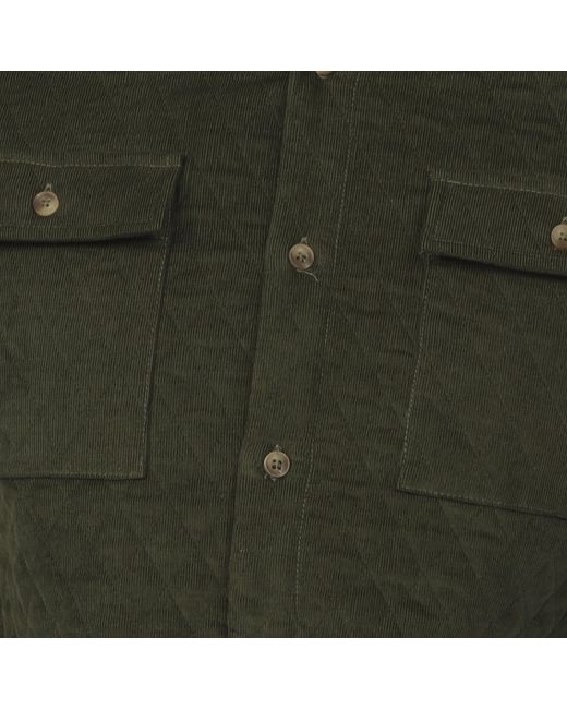 Vustra Gray Everglade Quilted Overshirt for men