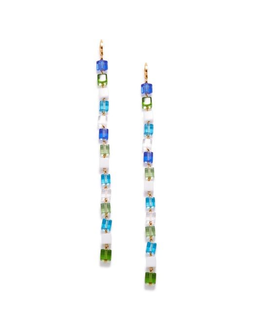 Jaredjamin Blue Hue Building Block Drop Earrings