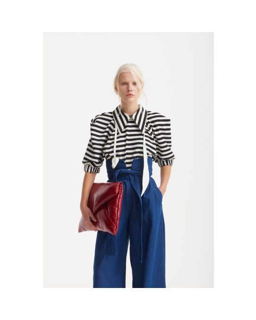 Julia Allert Red Glossy Patent Envelope Clutch Bag