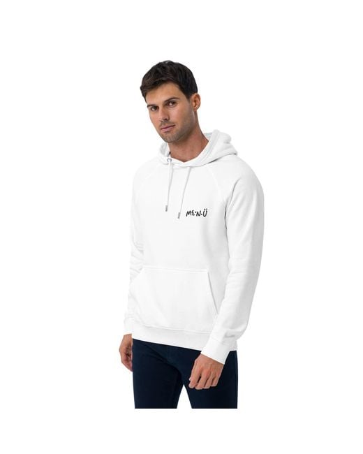 Anchor and Crew White Twelve Me.N.U Editions Organic Cotton Hoodie