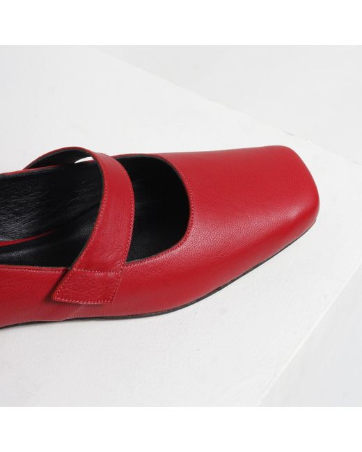 Mafalda Red Tami Mary Janes