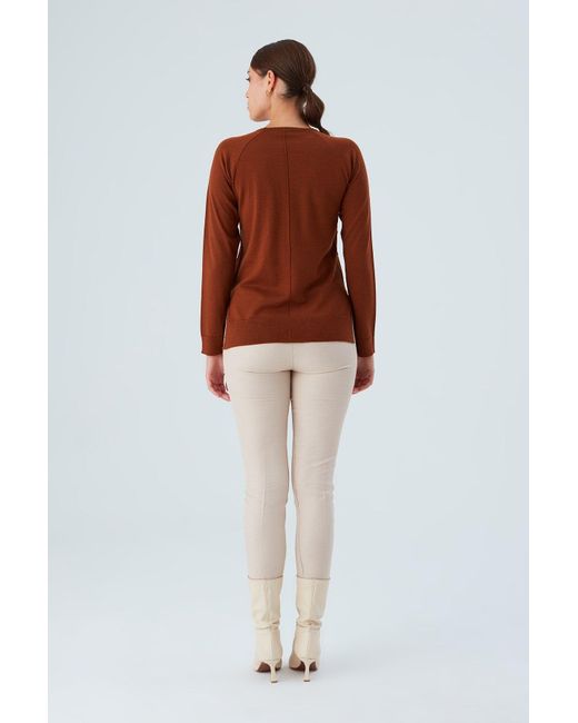Peraluna Red Valeria Fine Turtleneck Pullover