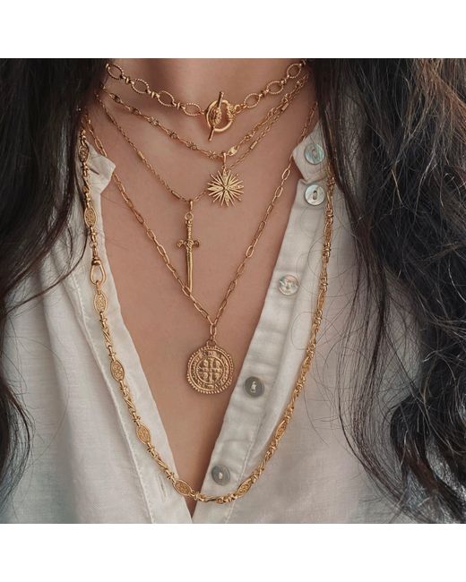 IN CAUDA VENENUM Metallic Hoshi Necklace