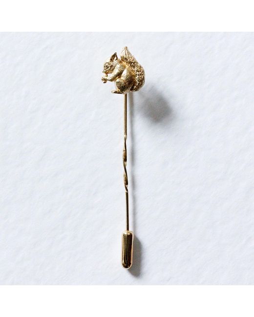 Lee Renee Metallic Baby Squirrel Tie Pin for men