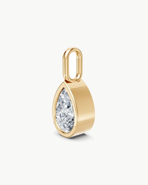 Öugie Blue The Pear Diamond Bezel Pendant