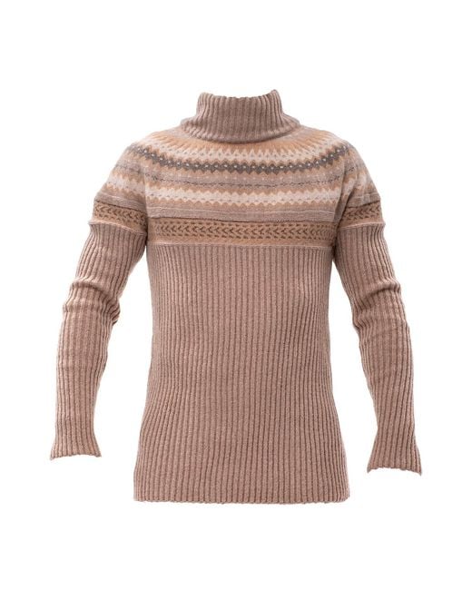 Maison Bogomil Pink Turtleneck Ribbed Long Sweater for men