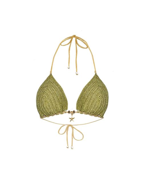 Cherina Beachwear Llc Green Nora Top Crochet