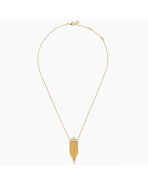 Meulien Metallic Mini Tassel Necklace