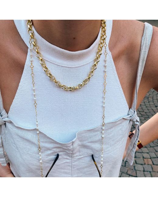 Coco & Kinney Metallic Andrea Chain Necklace